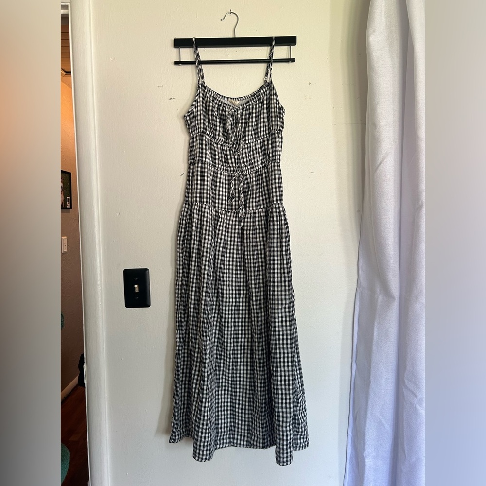 Black and White Gingham Dress Worn Once!